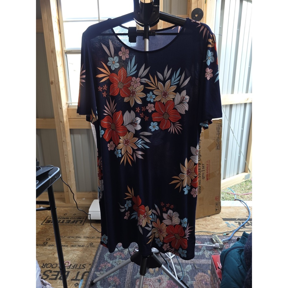 Alexandra & Oak Floral Knee Length Comfy Casual Dress Size Xxl‎